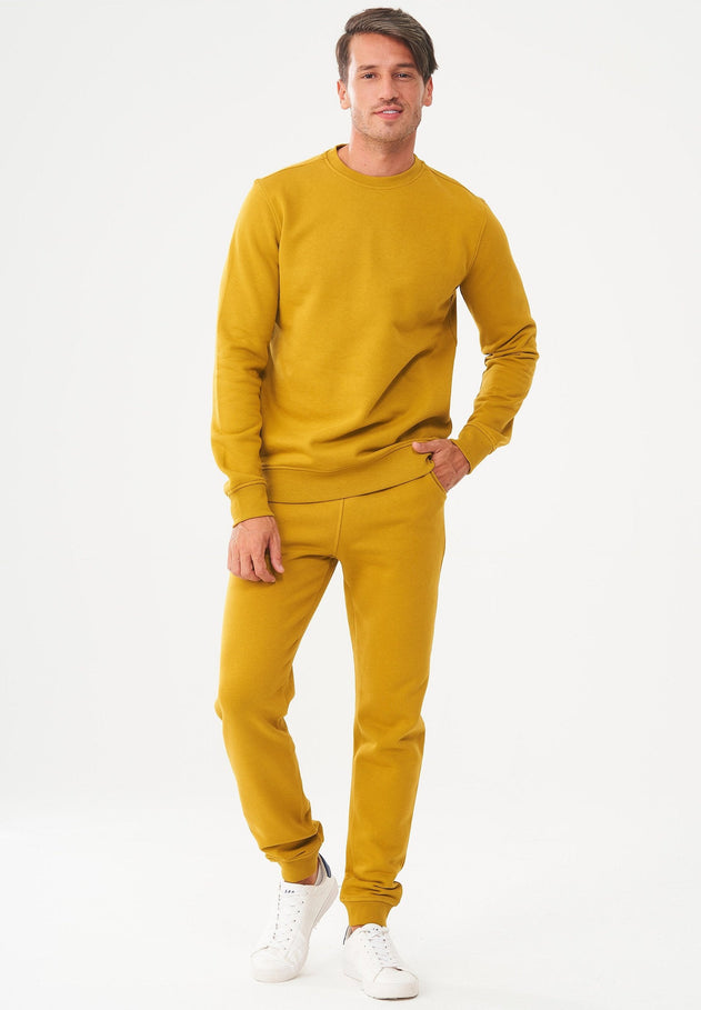 Men's Organic Cotton Fleece Sweatshirt Tobacco