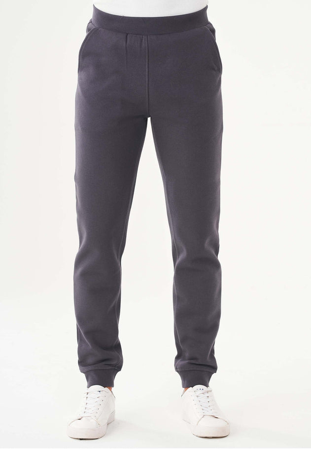 Men's Organic Cotton Fleece Sweatpants Asphalt