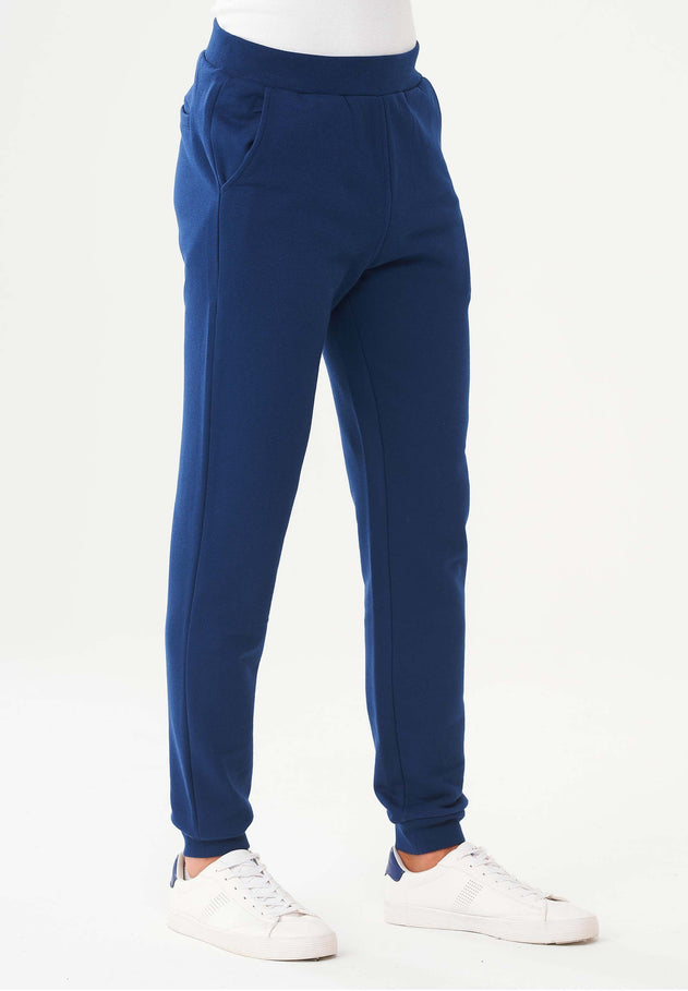 Men's Organic Cotton Fleece Sweatpants Navy