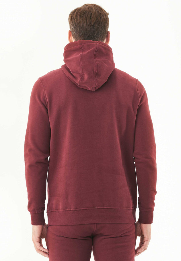 Men's Basic Soft Touch Organic Cotton Hoodie Bordeaux