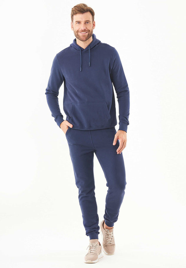 Men's Basic Soft Touch Organic Cotton Hoodie Navy