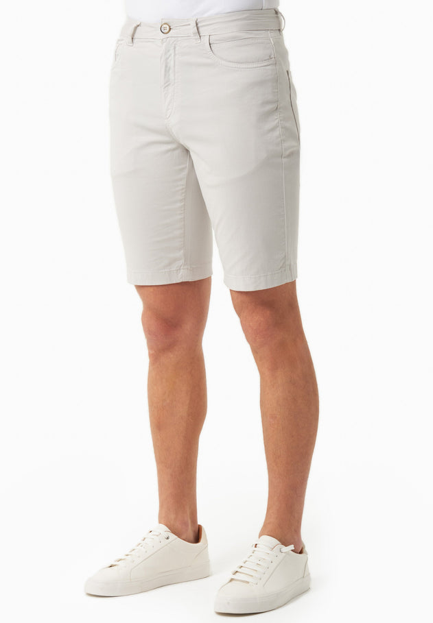 Men's Regular Fit Organic Cotton Shorts Light Grey