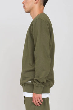 Men's Crewneck Sweatshirt Military Green