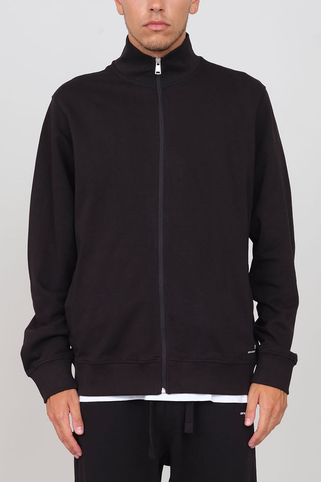 Gauze Sweatshirt With A Zipper Military Green