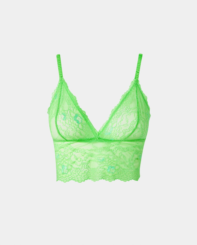 Lace Bralette Top Mint Green