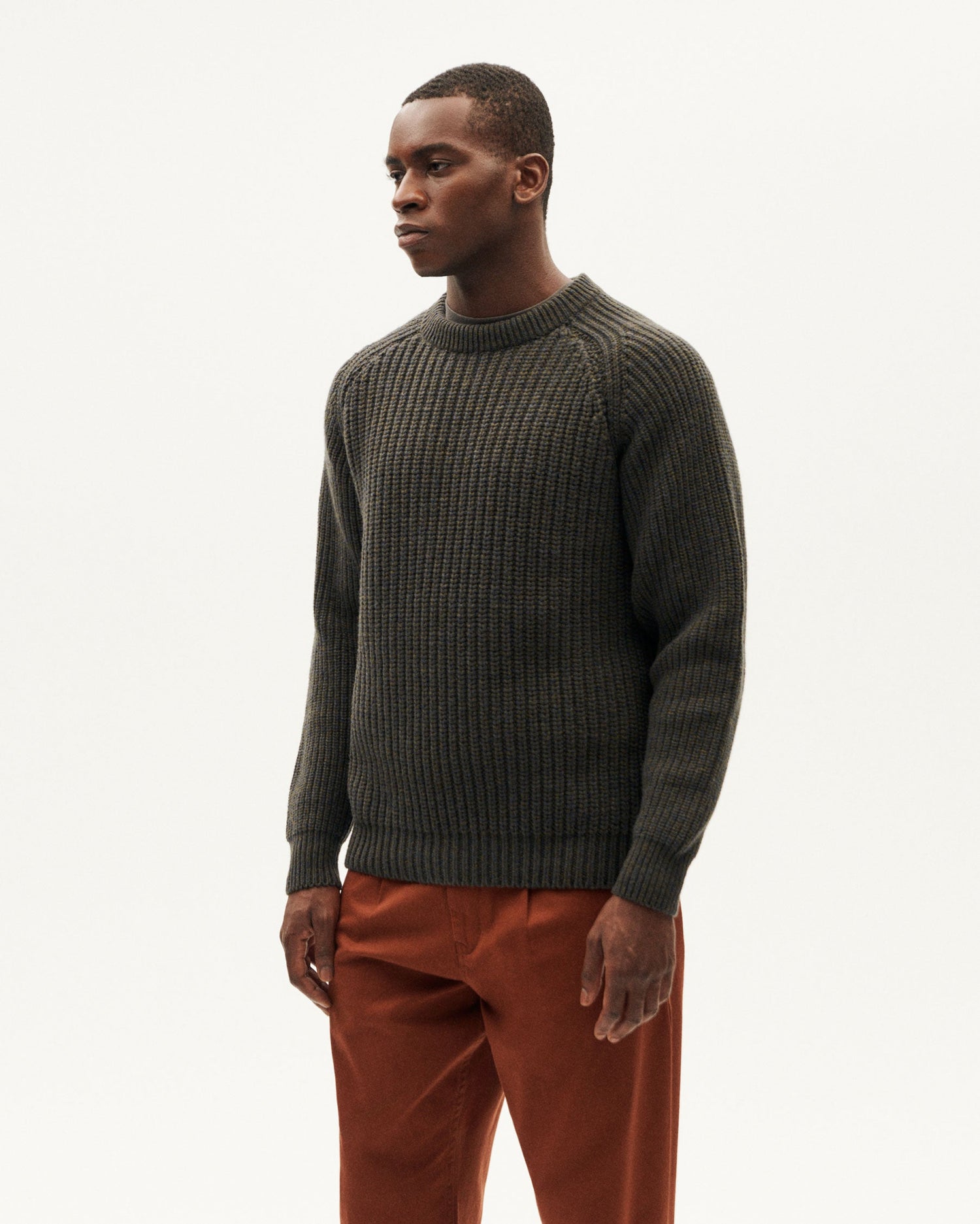 Green wool Neo sweater