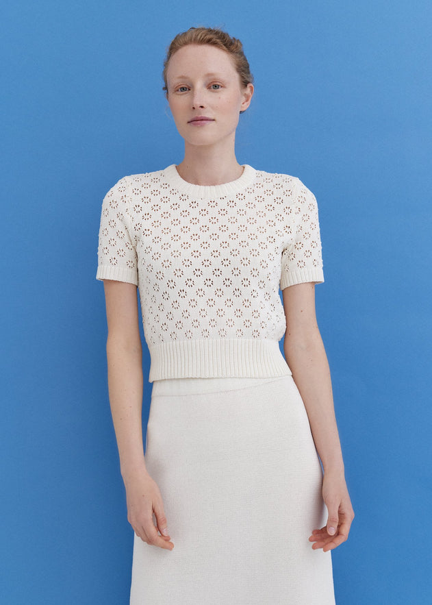 Knitted Cotton Mini Skirt Lily