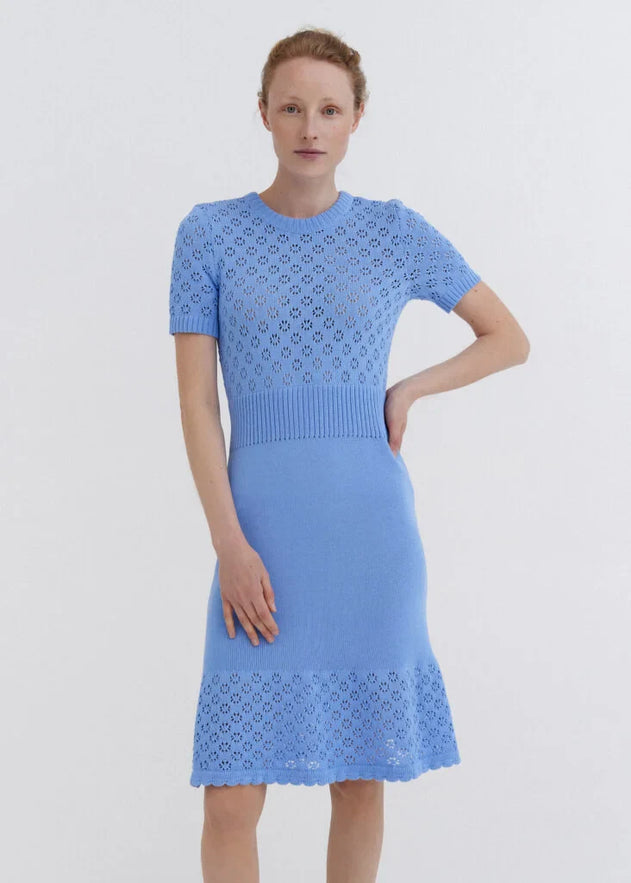 Knitted Cotton Lace Dress