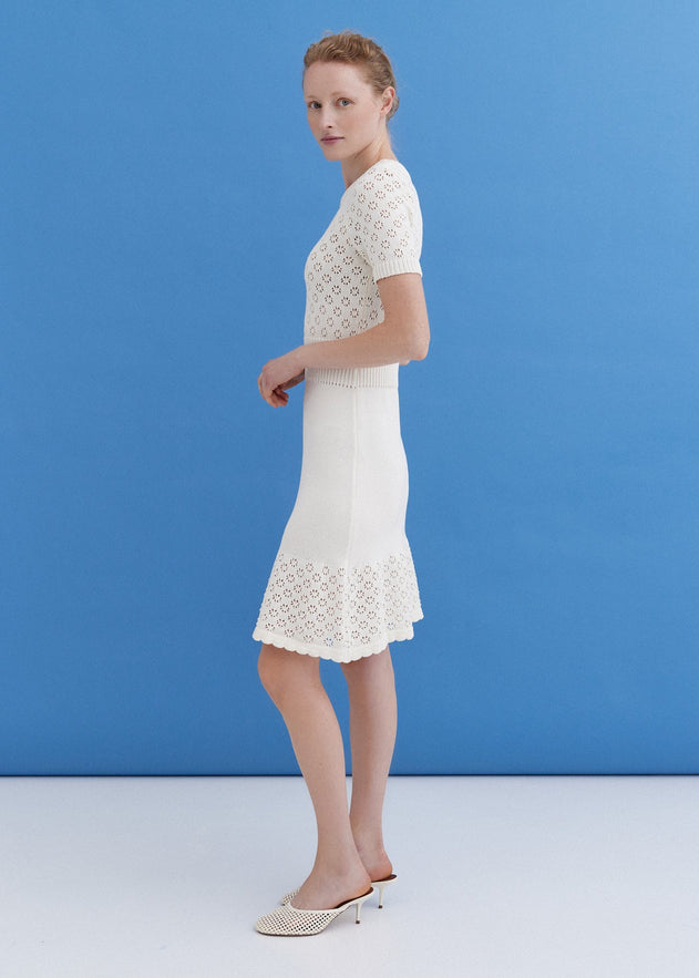 Knitted Cotton Lace Dress Lily