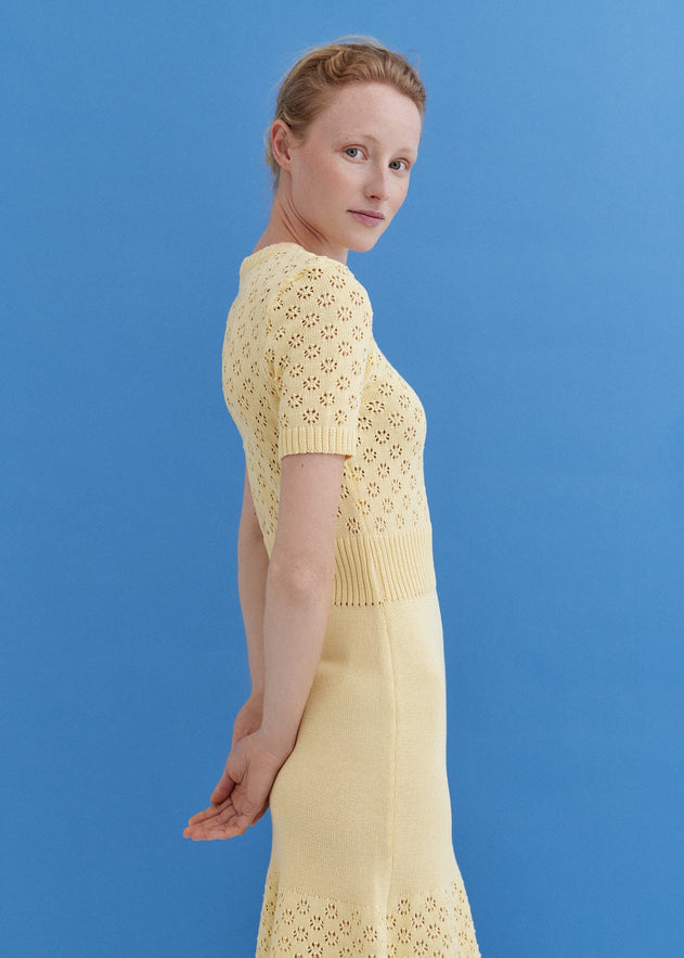 Knitted Cotton Lace Dress Sun