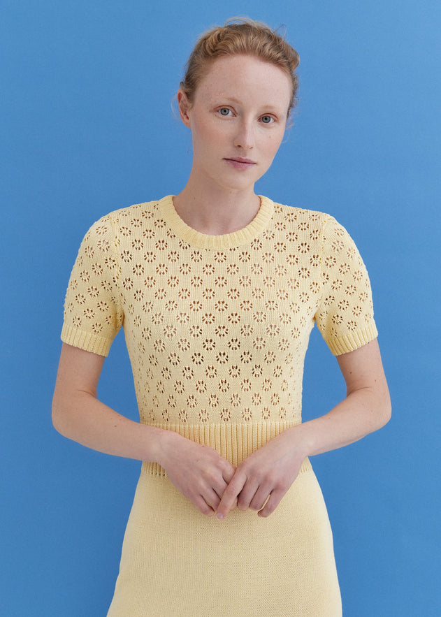Knitted Cotton Lace Dress Sun