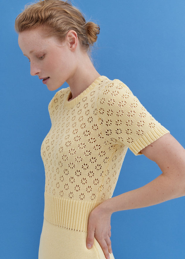 Knitted Cotton Lace Dress Sun