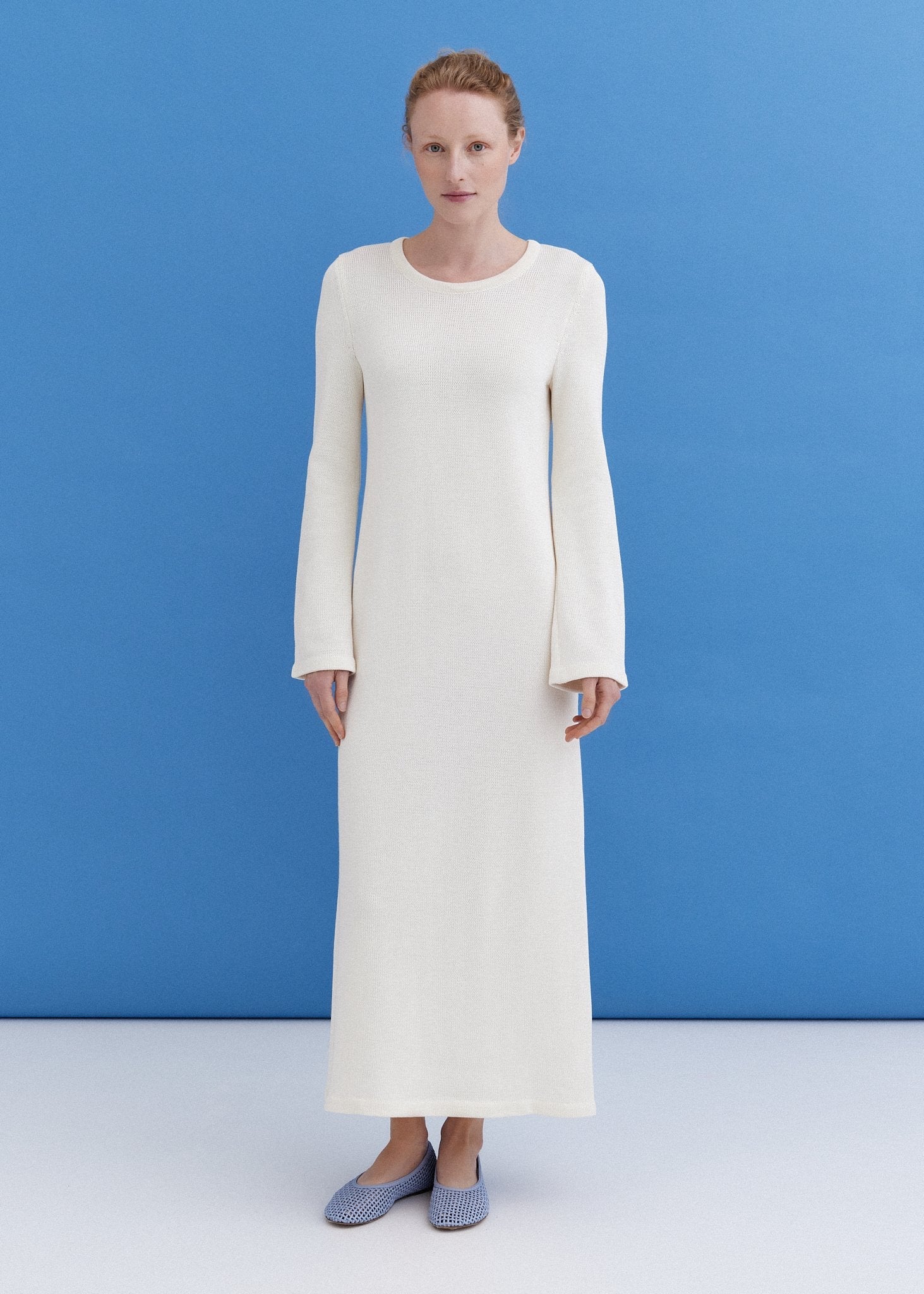 Knitted Cotton Maxi Dress