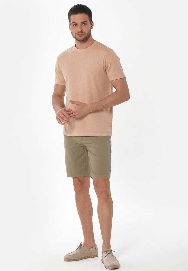 Men's Five-Pocket Organic Cotton Shorts Olive
