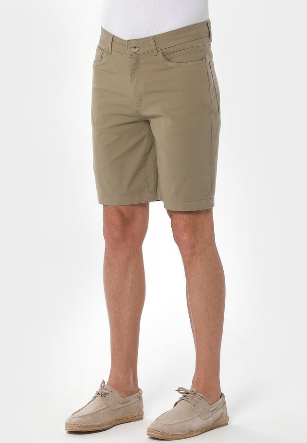 Men's Five-Pocket Organic Cotton Shorts Olive