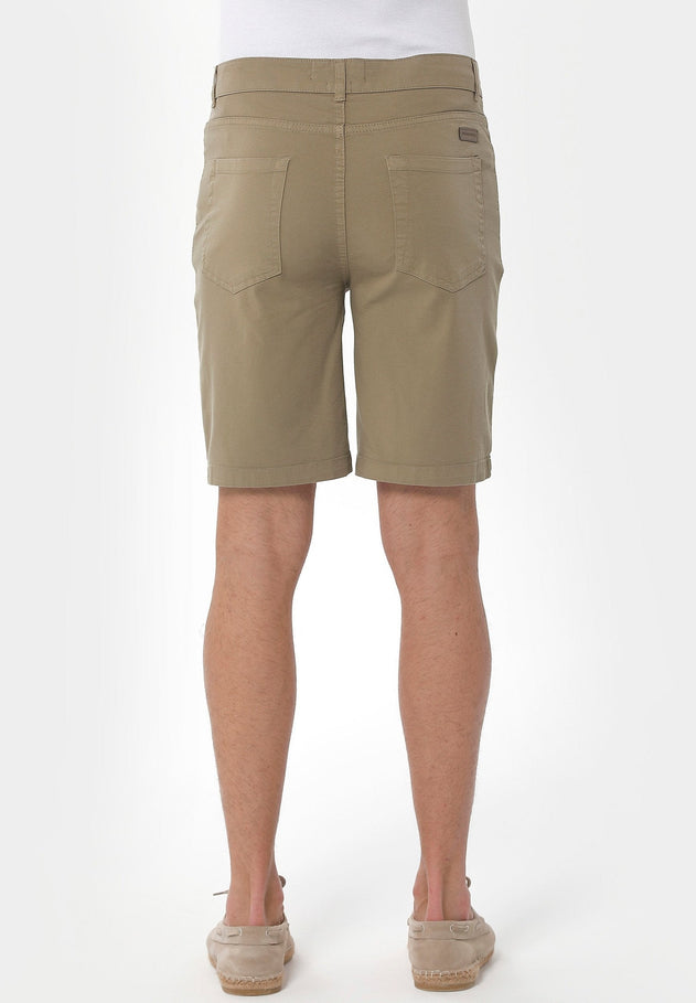 Men's Five-Pocket Organic Cotton Shorts Olive
