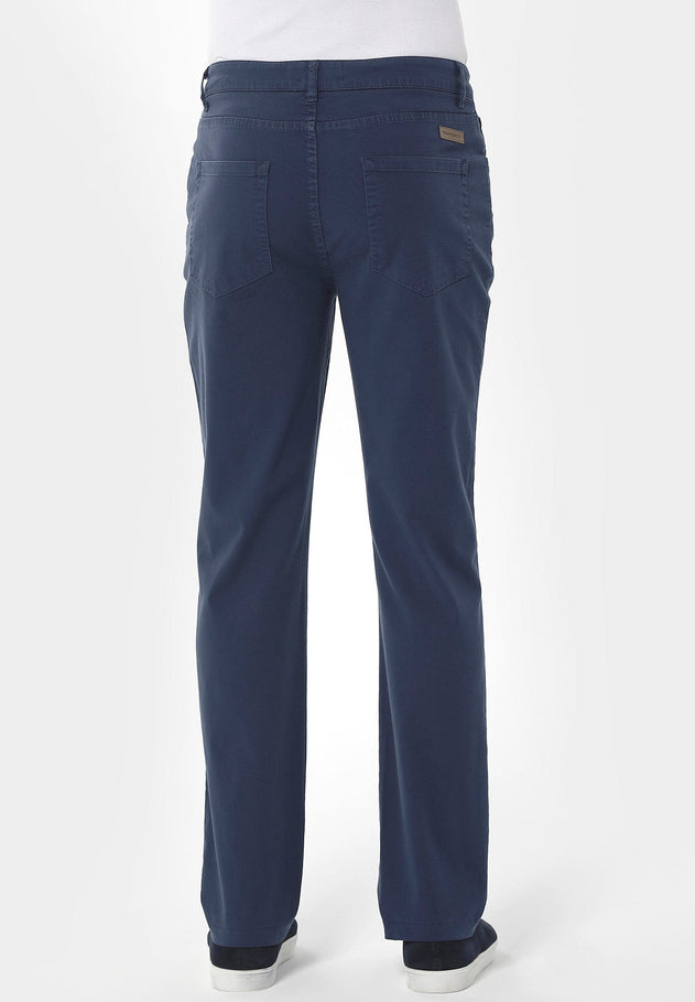 Men's Five-Pocket Organic Cotton Trousers Navy