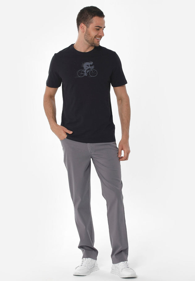 Men's Five-Pocket Organic Cotton Trousers Shadow