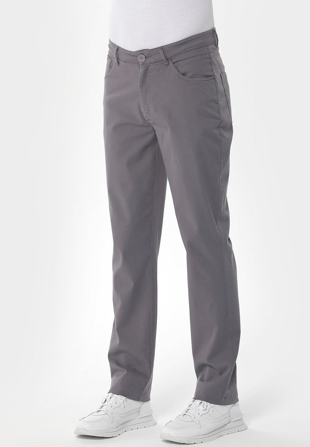 Men's Five-Pocket Organic Cotton Trousers Shadow