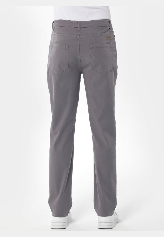 Men's Five-Pocket Organic Cotton Trousers Shadow