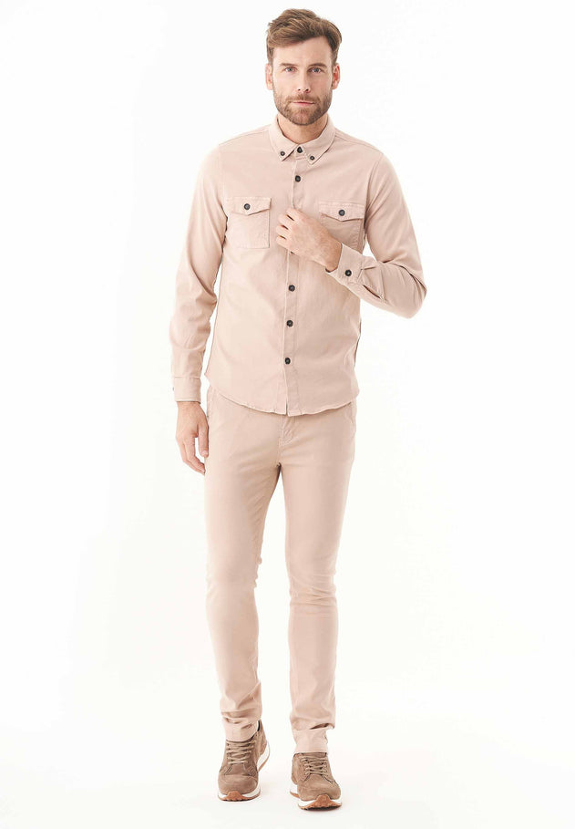 Men's Tencel™ Lyocell Blend Shirt Beige