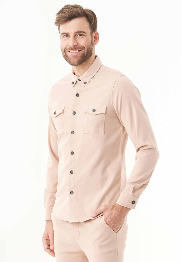 Men's Tencel™ Lyocell Blend Shirt Beige
