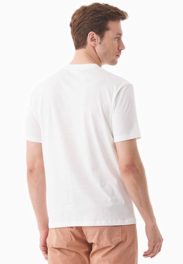 Men's Camera Organic Cotton T-Shirt Off White