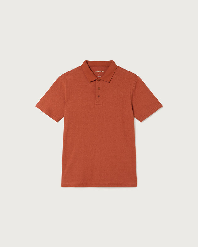 Hemp Polo Clay Red