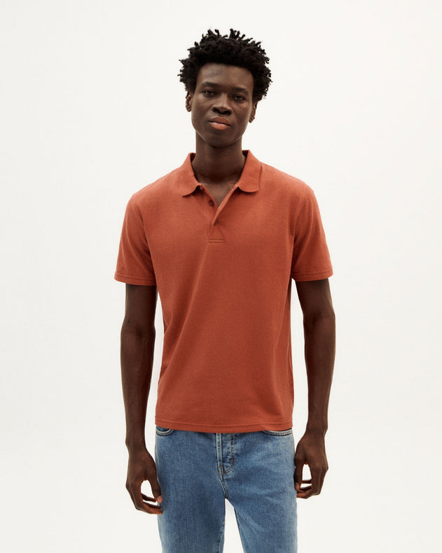 Hemp Polo Clay Red