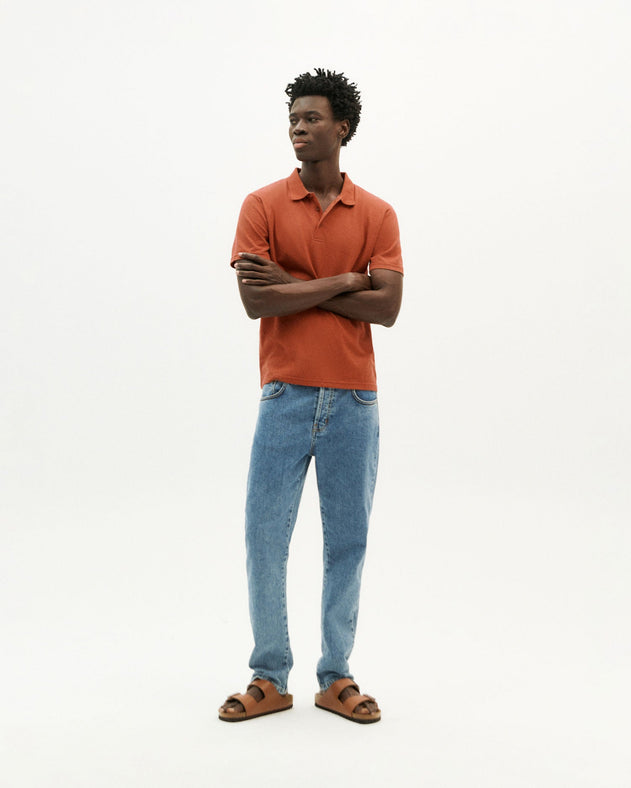 Hemp Polo Clay Red