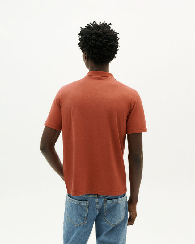 Hemp Polo Clay Red