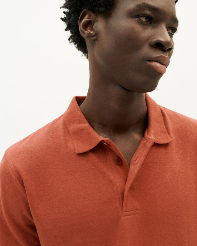 Hemp Polo Clay Red