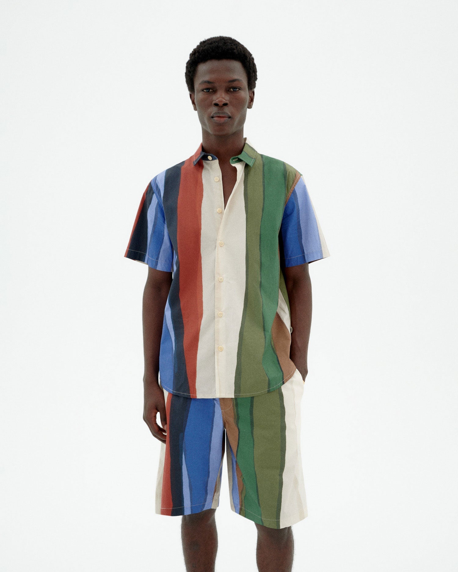 Tom Button-Up Shirt River Stripes Multicolor