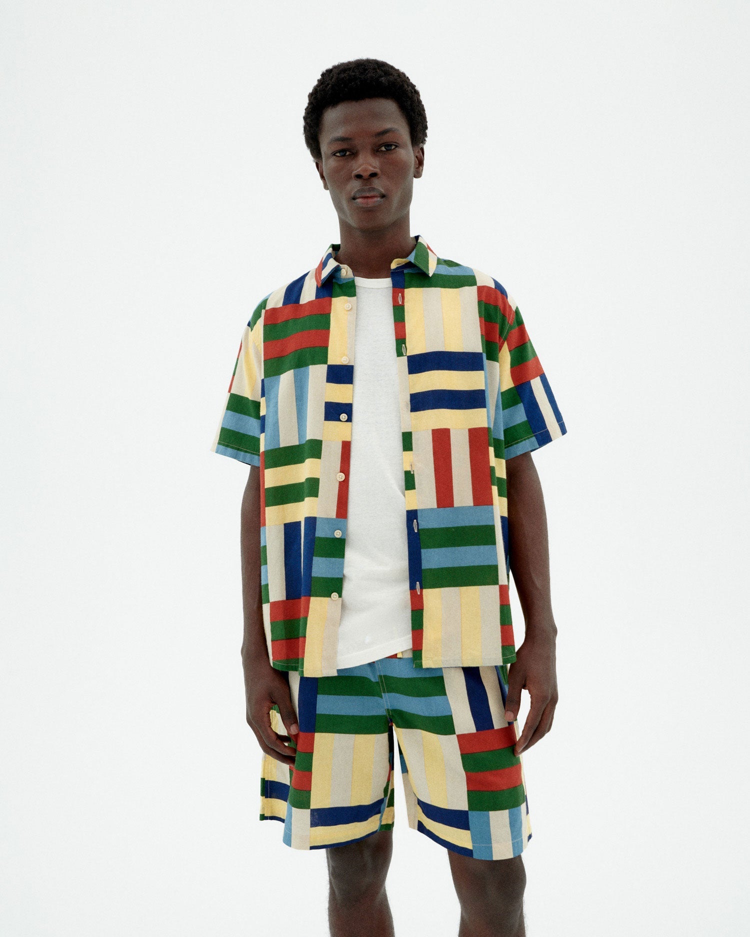 Tom Button-Up Shirt Multicolor Field Check