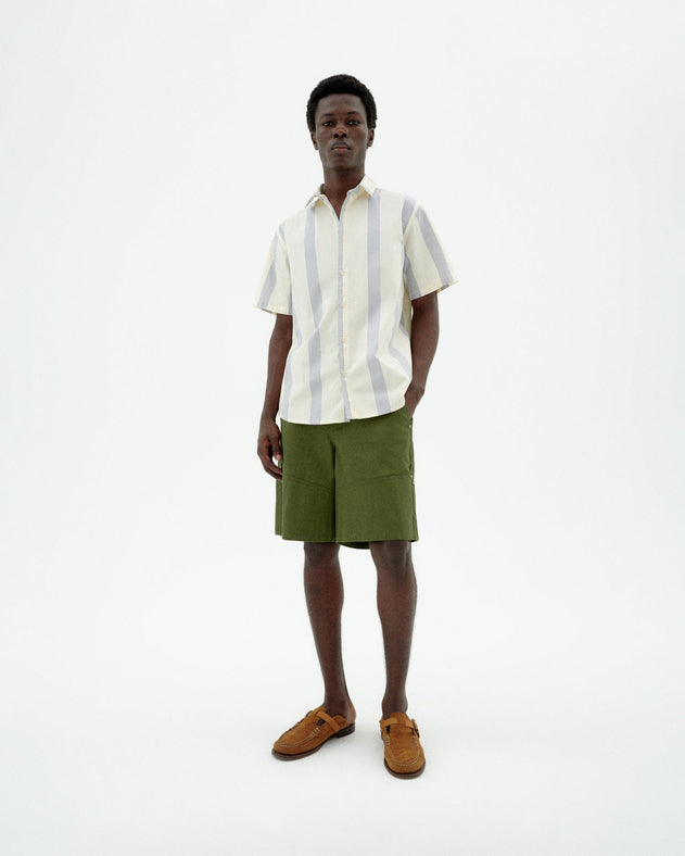 Tom Button-Up Shirt Blue Stripes