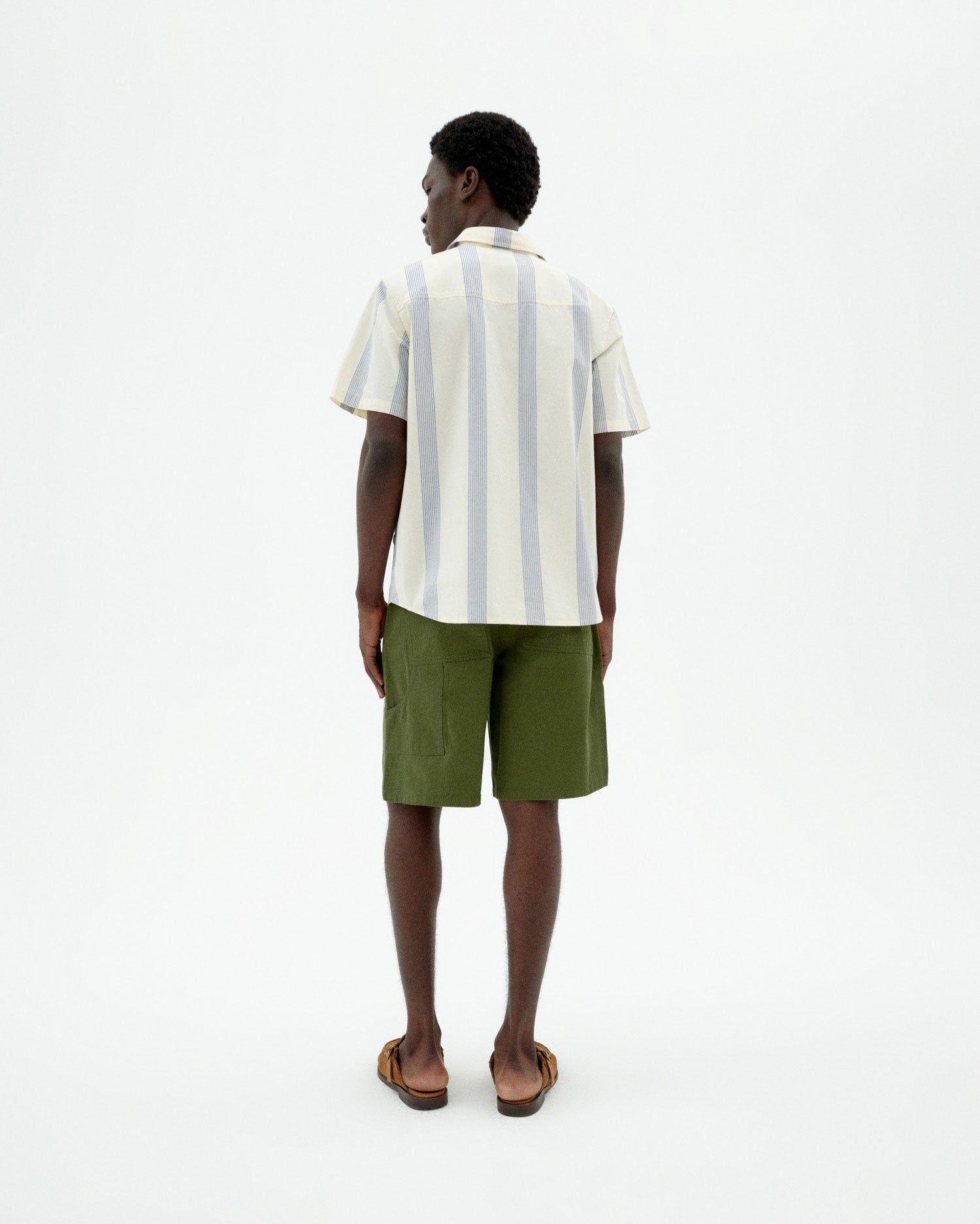 Tom Button-Up Shirt Blue Stripes