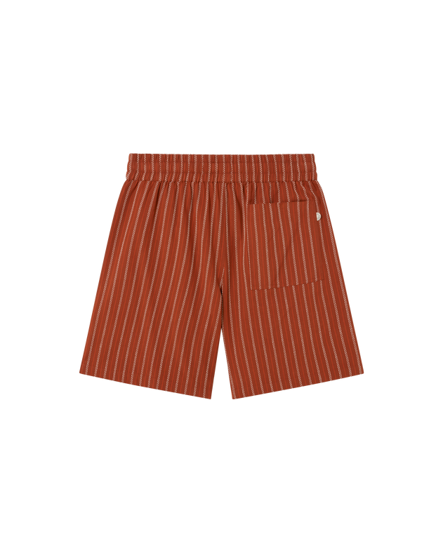 Men's Henry Bermuda Shorts Red Striped