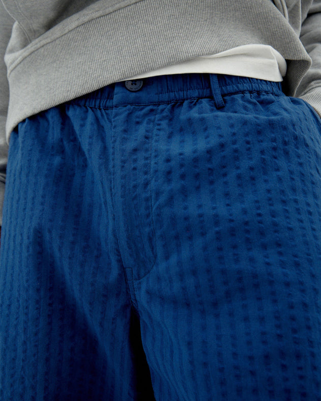 Gasper Bermuda Shorts Seersucker Blue
