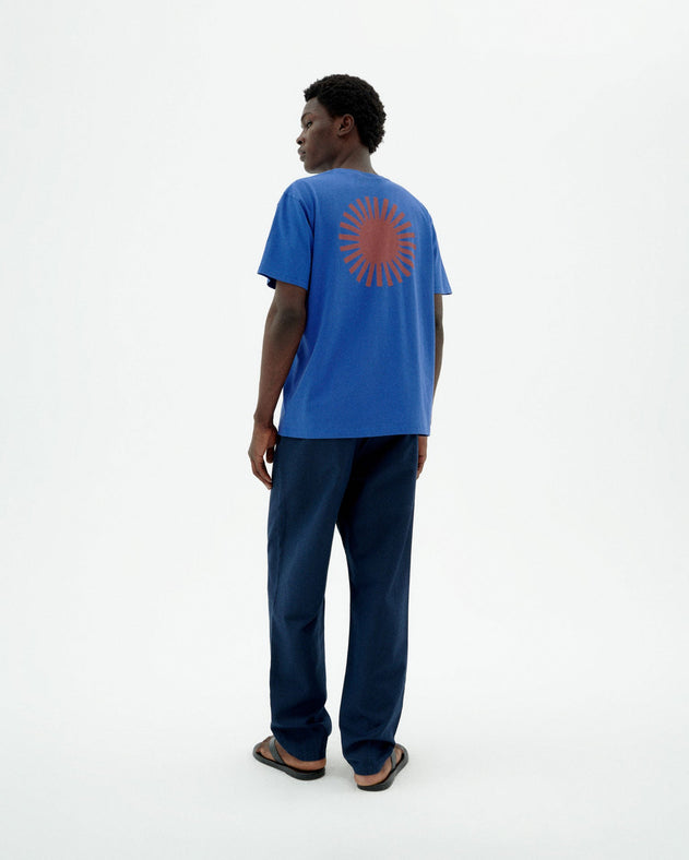 Sun T-Shirt Blue/Brown