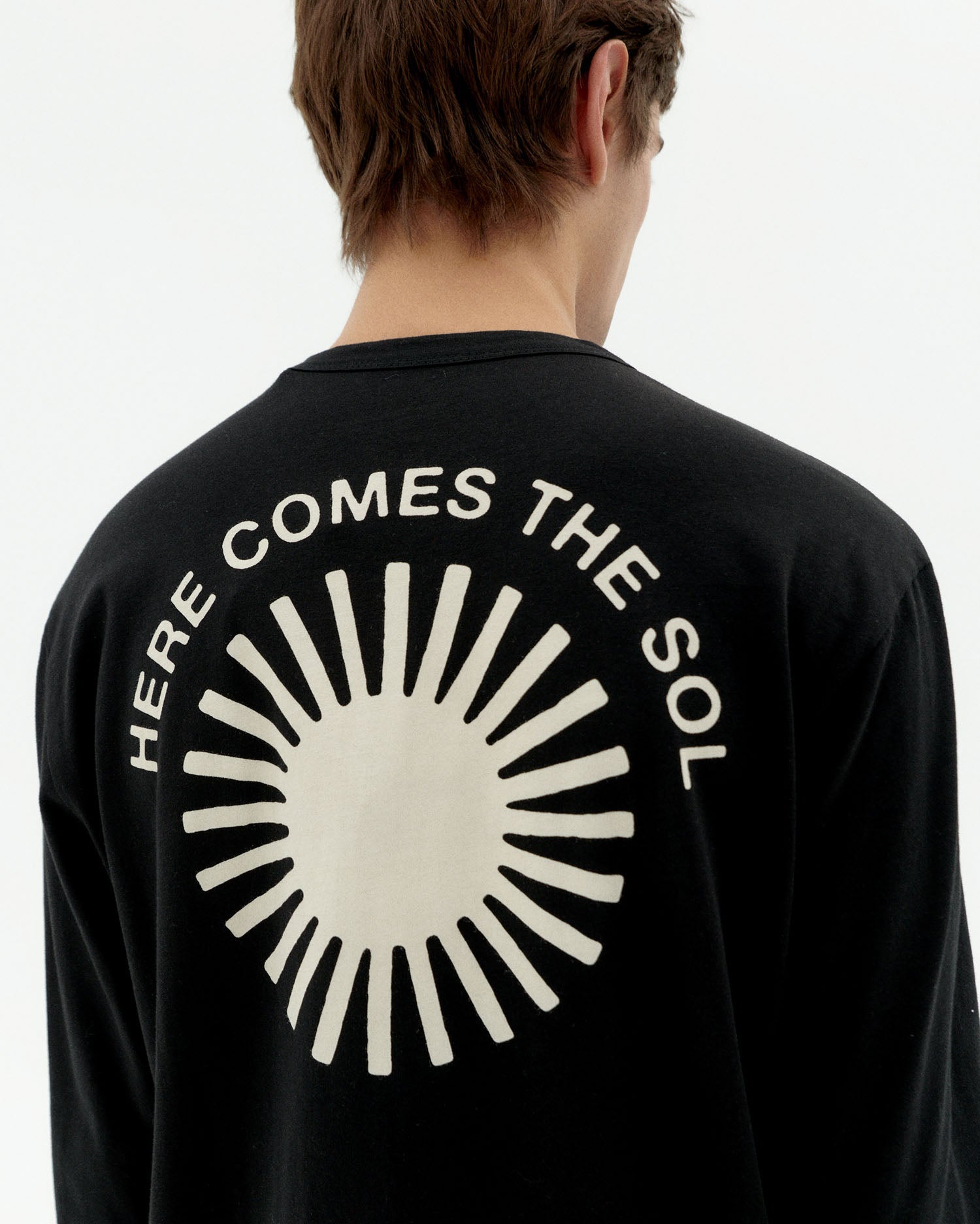 Emilio Long Sleeved Retro Sol T-Shirt Black