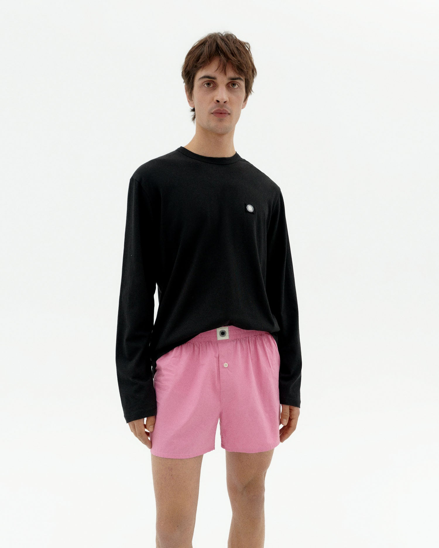 Emilio Long Sleeved Retro Sol T-Shirt Black