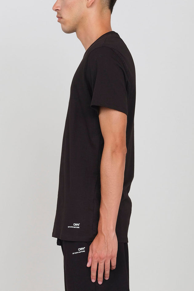 Stretch Jersey V-Neck T-Shirt Blue