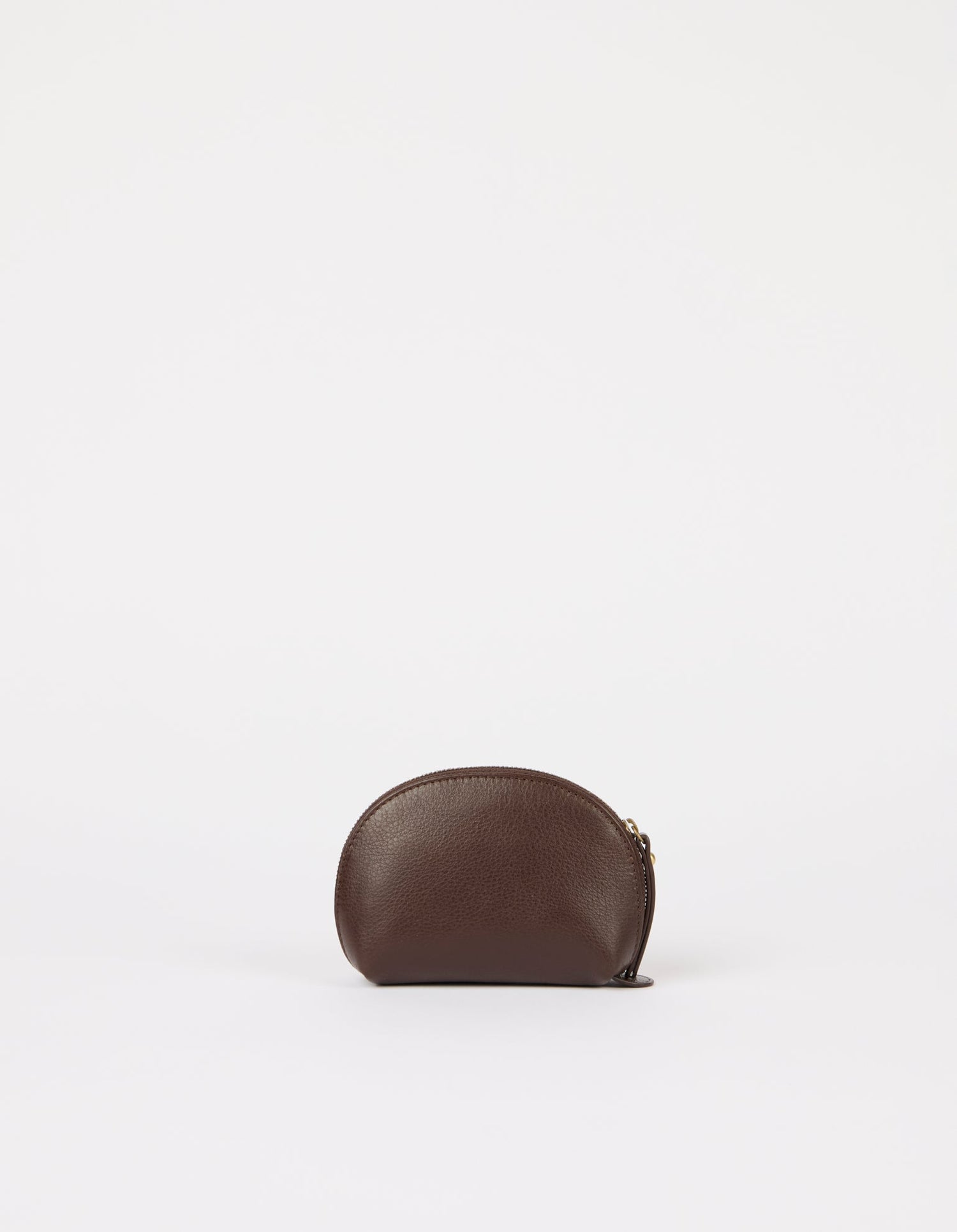 Make up Case Small Soft Grain Chocolate Brown