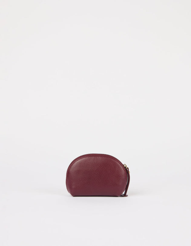 Make up Case Small Soft Grain Dark Cherry
