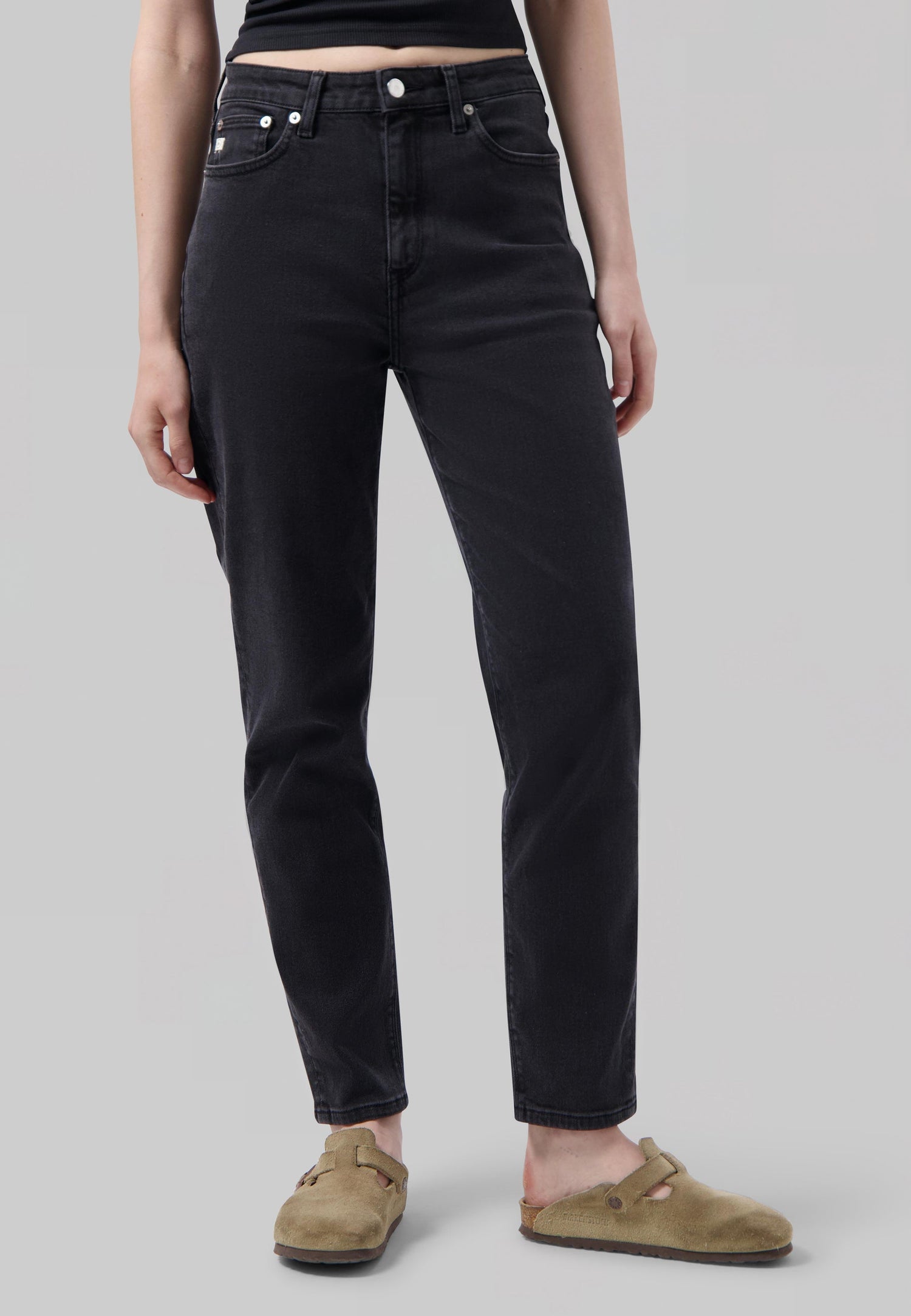 Mams High Tapered Jeans Stone Black