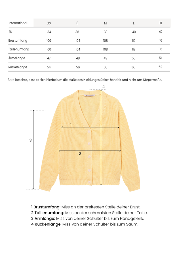Short Cardigan Light Yellow