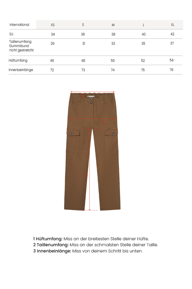 Utility Cargo Pants Brown
