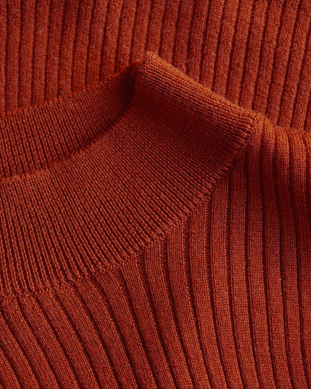 Merino Knit Singlet Dusty Red