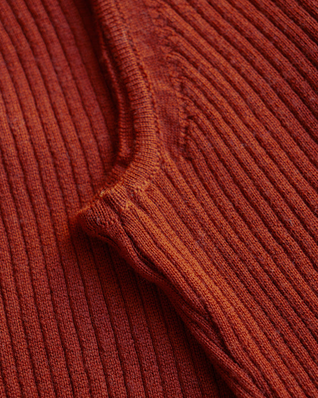 Merino Knit Singlet Dusty Red