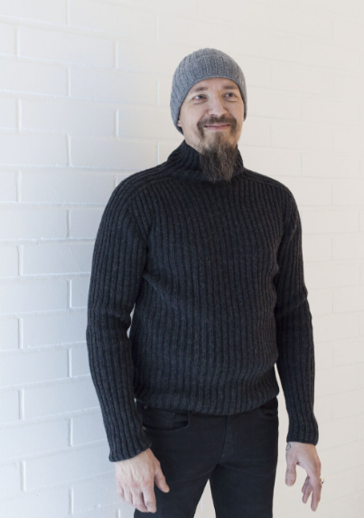 Utö Wool Sweater +length Dark Grey